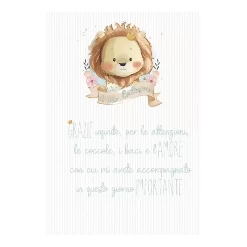 CARTELLONE DI BENVENUTO LION LEONCINO