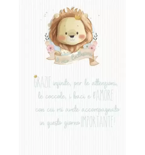CARTELLONE DI BENVENUTO LION LEONCINO