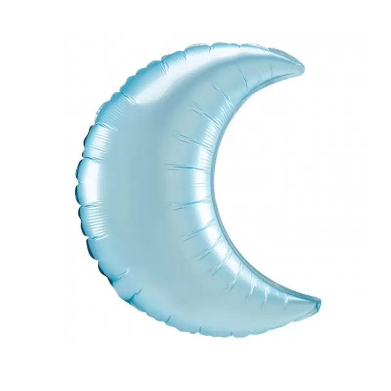Pallone foil luna Crescente 26 - 66 cm pastel blu Satin 7A4183799