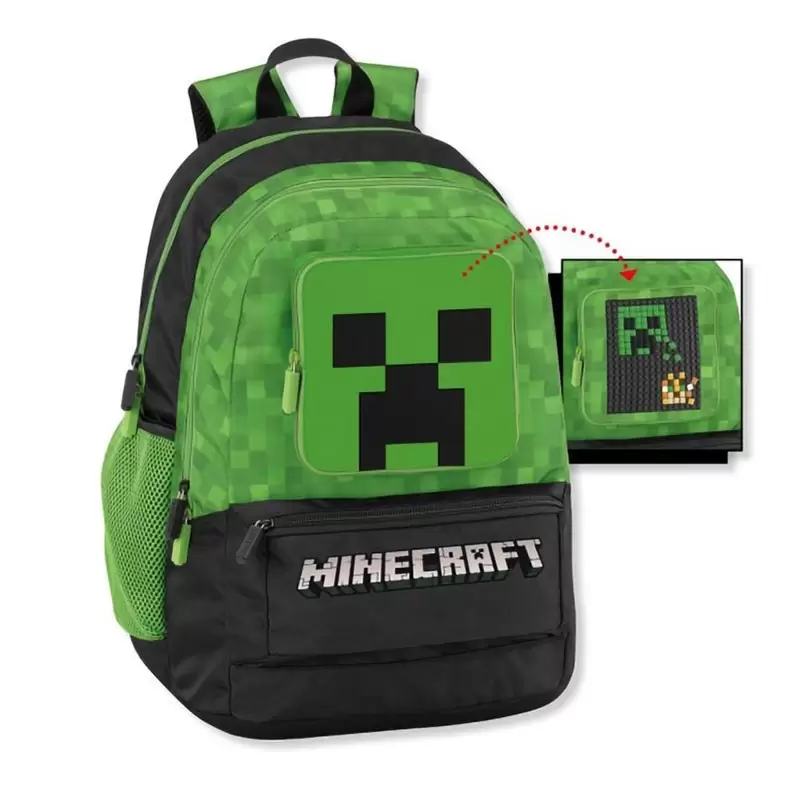 zaino scuola organizzato Minecraft personalizzabile 45012460