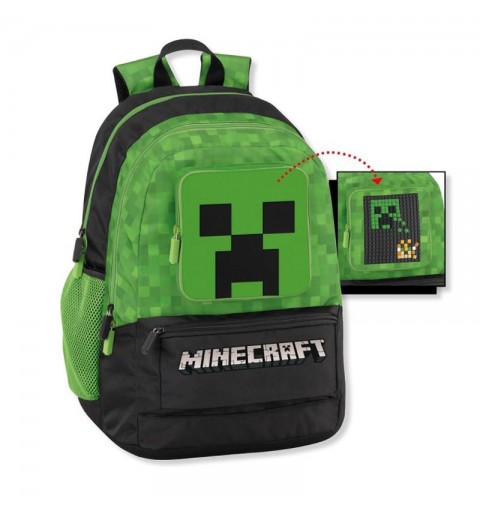 zaino scuola organizzato Minecraft personalizzabile 45012460