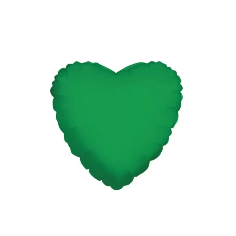 Foil Cuore verde smeraldo 18 45 cm 34113-18/01