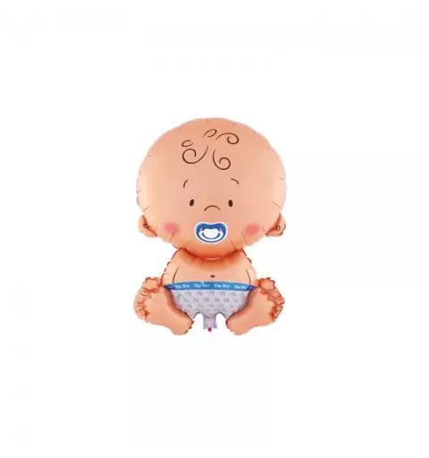 palloncino Sagoma Mini Shape Baby boy Seduto - conf. 5 pz. 986609-01