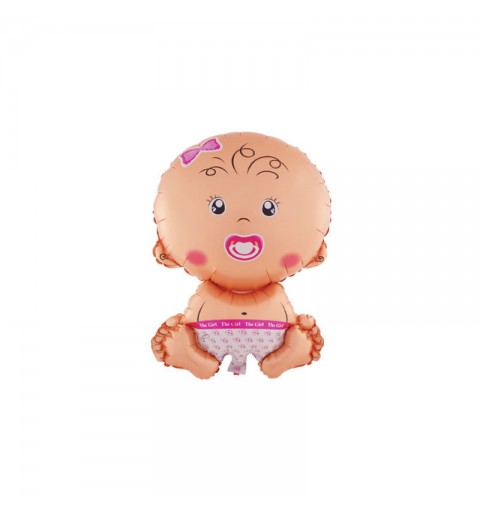 palloncino Sagoma Mini Shape Baby Girl Seduta - conf. 5 pz. 984919-01