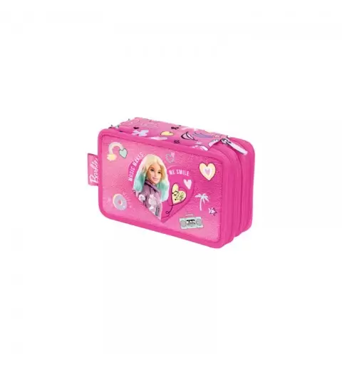 Astuccio barbie mattel 3 zip