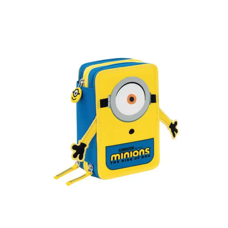Astuccio per la scuola minions 3 cerniere