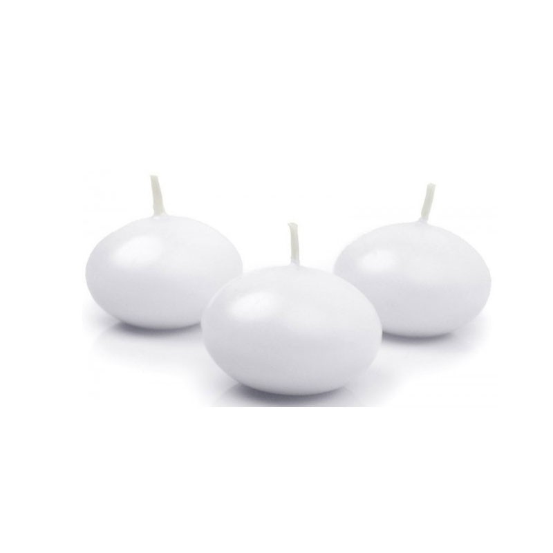 candele galleggianti decorative bianche 10 pz 5 cm SDMAT50-008-OP