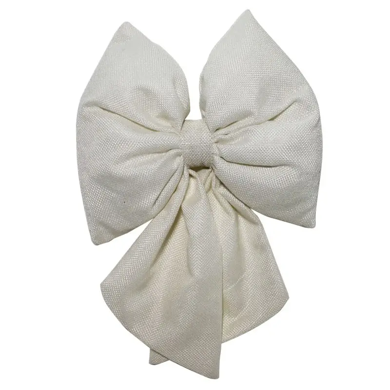 fiocco in tessuto bianco 67518 28 cm