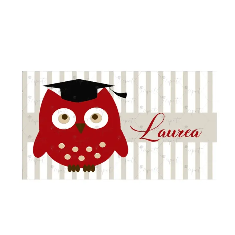 FASCETTA ADESIVA LAUREA GUFETTO PER BOLLE DI SAPONE