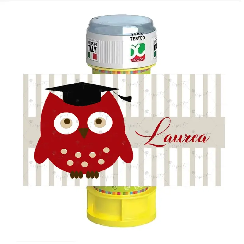 BOLLE DI SAPONE LAUREA GUFETTO - 20 PZ