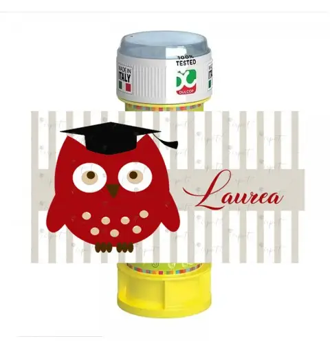 BOLLE DI SAPONE LAUREA GUFETTO - 20 PZ
