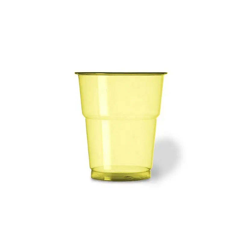 25 bicchieri plastica pet 250 cc giallo