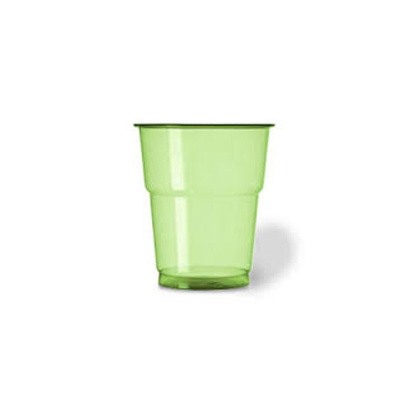 25 bicchieri plastica pet 250 cc verde