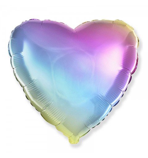 Palloncino foil cuore rainbow multicolor  45 cm 18\'\' 201500GP