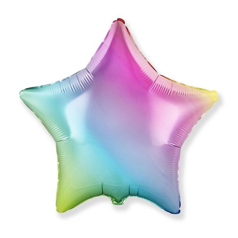 Palloncino foil stella rainbow multicolor  45 cm 18\'\' 301500GP