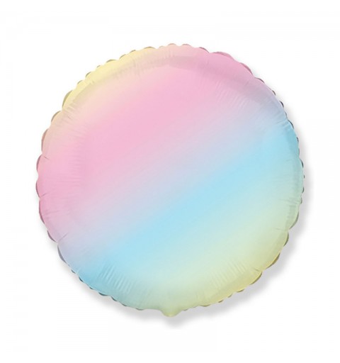 Palloncino foil tondo rainbow multicolor  45 cm 18\'\' 401500GP