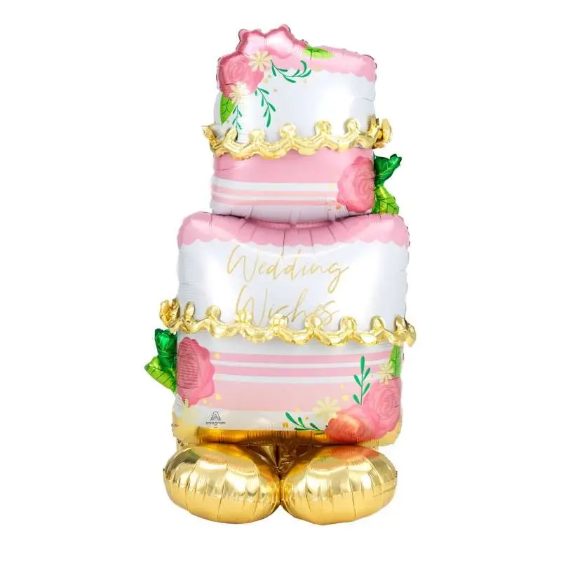 Pallone foil AirLoonz Wedding Cake 71x132 cm 4246611