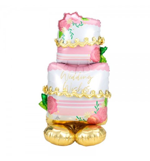 Pallone foil AirLoonz Wedding Cake 71x132 cm 4246611