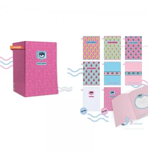 Quaderno A4 Chiara Ferragni assortiti 20+1 80gr RIG.Q