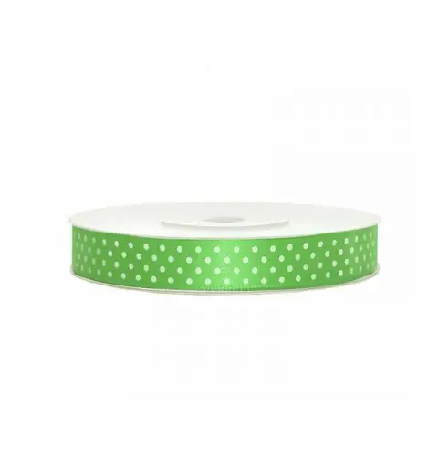 Nastrino Pois Verde Mela 1,5 cm x 25 m 116