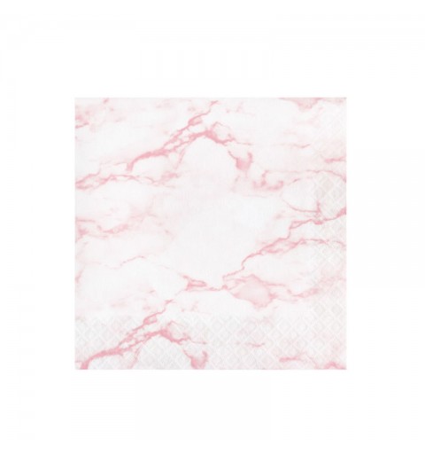 16 Tovaglioli 33 x 33 cm marmo rosa 353963
