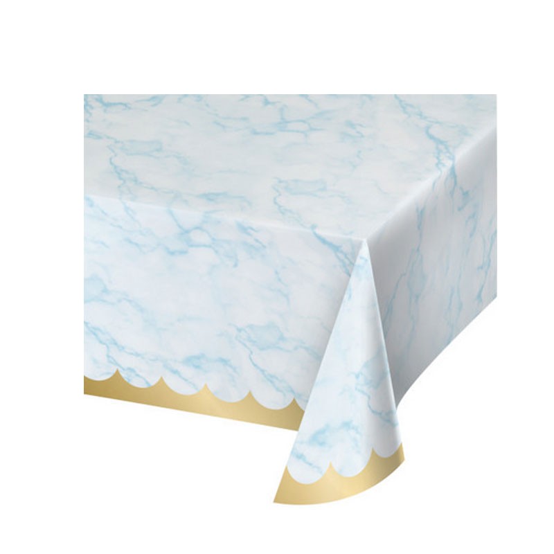 Tovaglia carta 137 x 259 cm marmo azzurrs 353980