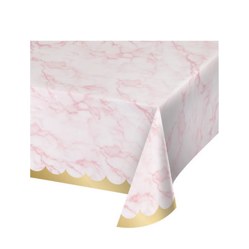 Tovaglia carta 137 x 259 cm marmo rosa 353966