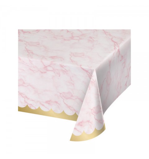 Tovaglia carta 137 x 259 cm marmo rosa 353966