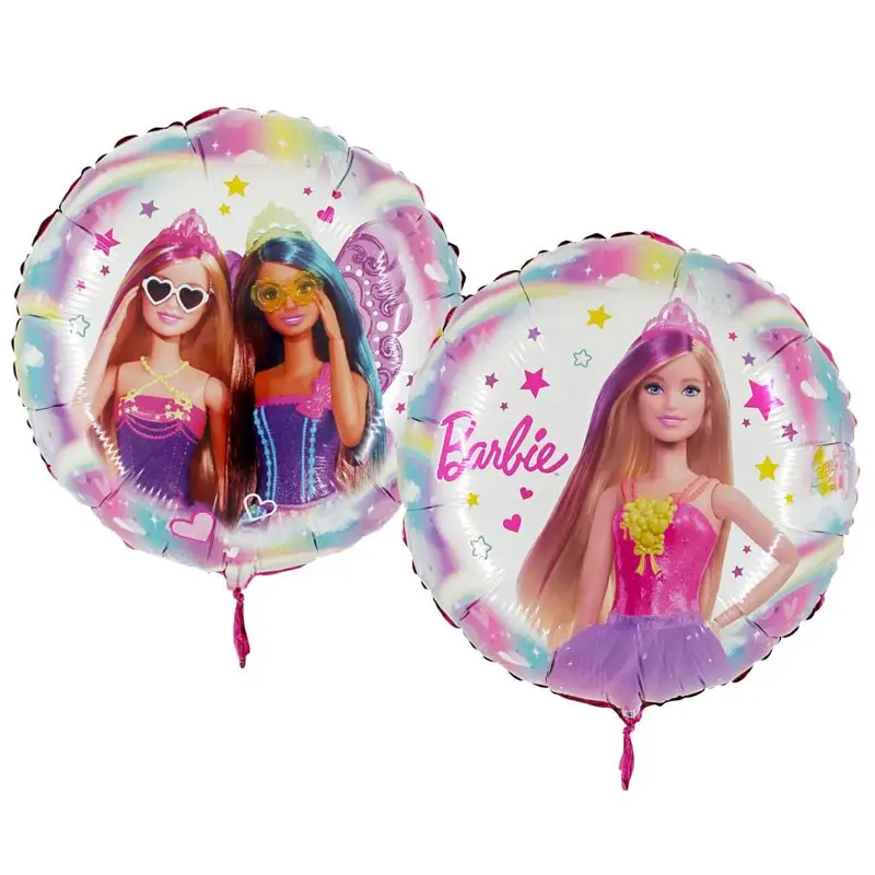 palloncino foil tondo Barbie 34828 18\'\' 45 cm