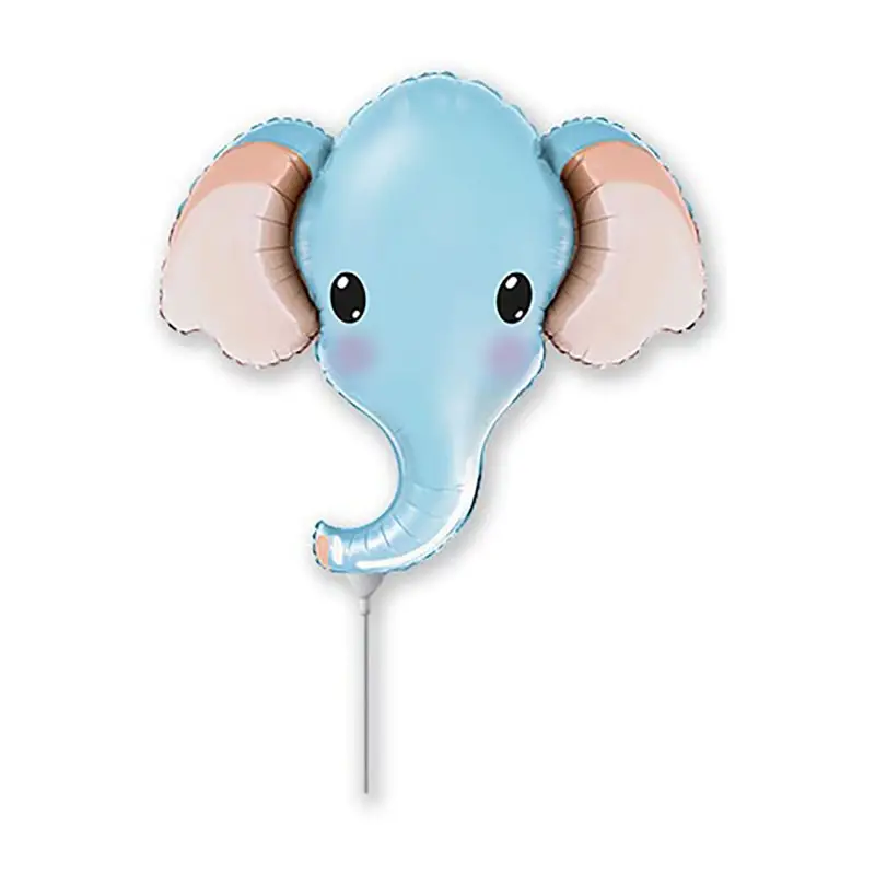 5 palloncini Elefante Celeste Testa MiniShape 12 30 cm 902805AFX