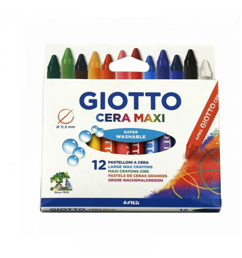 Pastelli a cera grandi Giotto Maxi 12 pezzi 291203