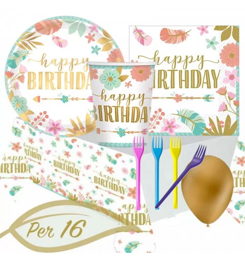KIT N.6 BOHO CHIC BIRTHDAY GIRL METAL