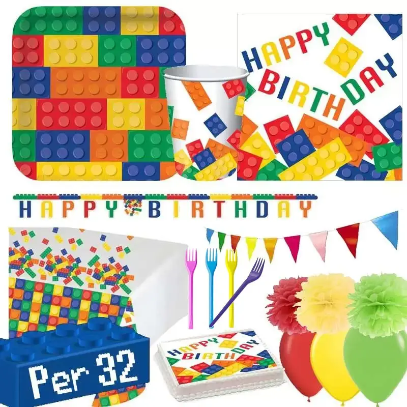 KIT N.63 LEGO BLOCK PARTY - CON CIALDA RETTANGOLARE