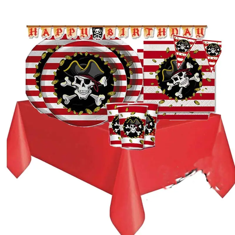 KIT N. 16 PIRATI STRISCE ROSSE