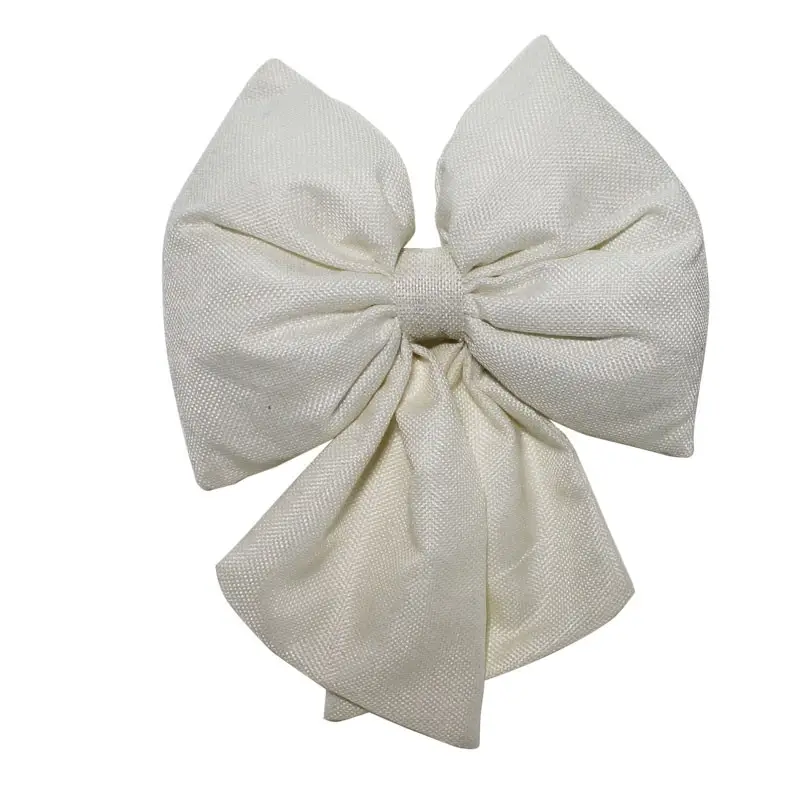fiocco in tessuto bianco 15 cm 67495