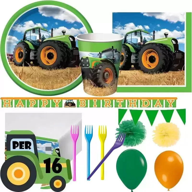 KIT N.54 TRATTORE – COMPLEANNO A TEMA PER 16