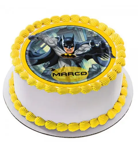 CIALDA BATMAN TONDA PERSONALIZZABILE