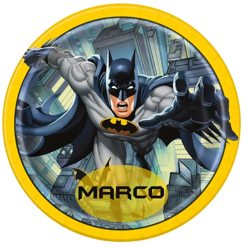 CIALDA BATMAN TONDA PERSONALIZZABILE