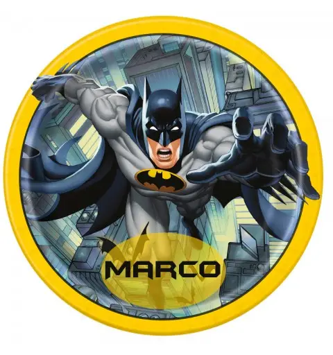 CIALDA BATMAN TONDA PERSONALIZZABILE