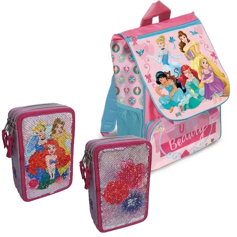 ZAINO E ASTUCCIO PRINCIPESSE DISNEY