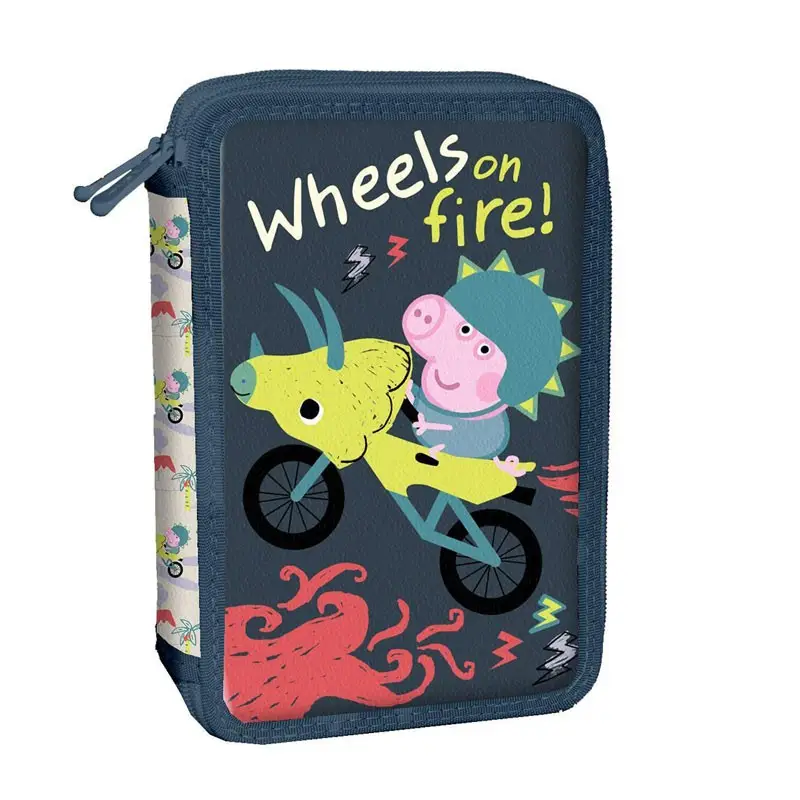 Astuccio george peppa pig due cerniere 15 x 5 x 21 cm 482621