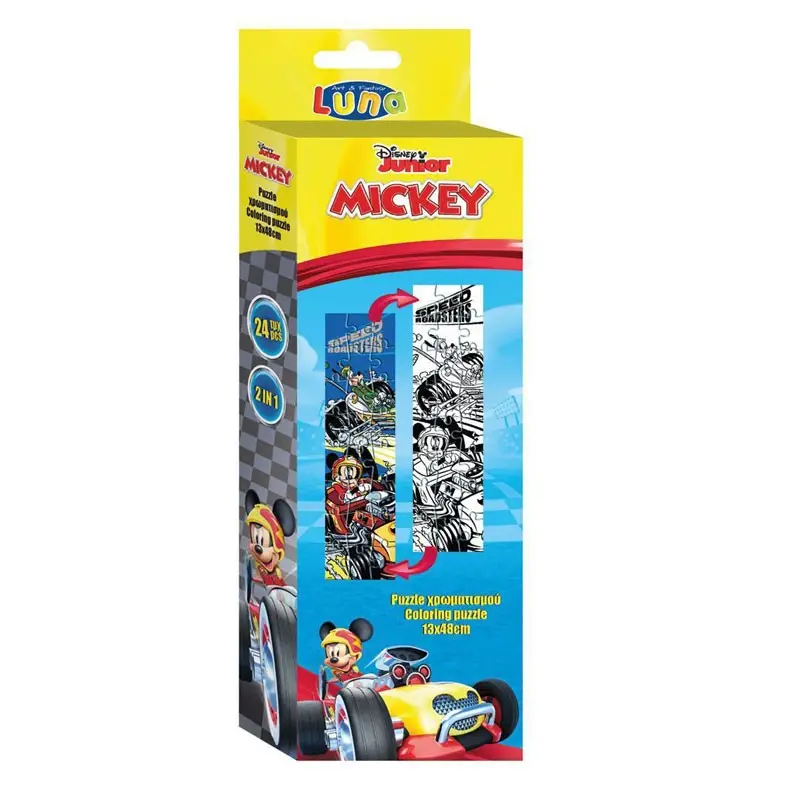 Puzzle Da Colorare Topolino 2 In 1 24 Pz. 12,7 x 47,7 Cm 562786