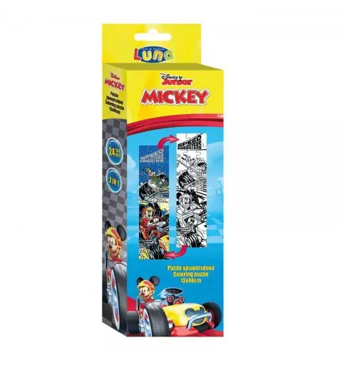 Puzzle Da Colorare Topolino 2 In 1 24 Pz. 12,7 x 47,7 Cm 562786