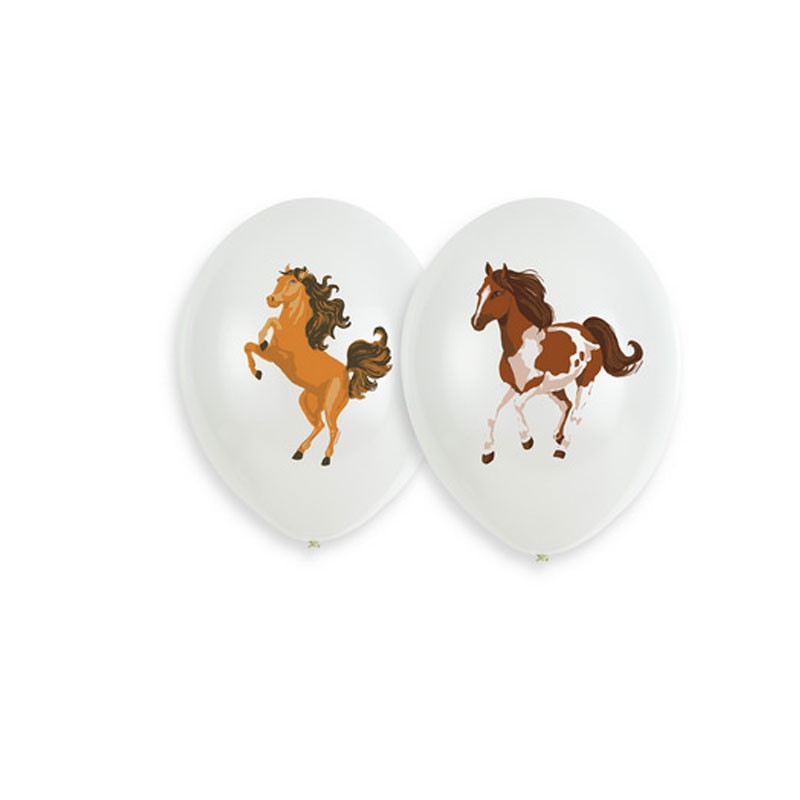 Palloncini 11 - 27,5 cm Cavallo beautyful Horses 6 pz 9909881