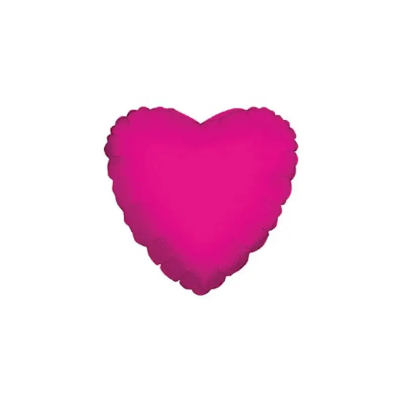 5 mini shape Mylar cuore fucsia 4 34105-04/02