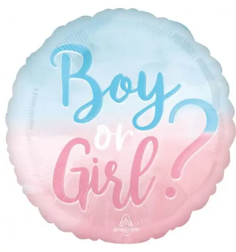 Palloncino foil boy or girl gender reveal party 45 cm 4283401