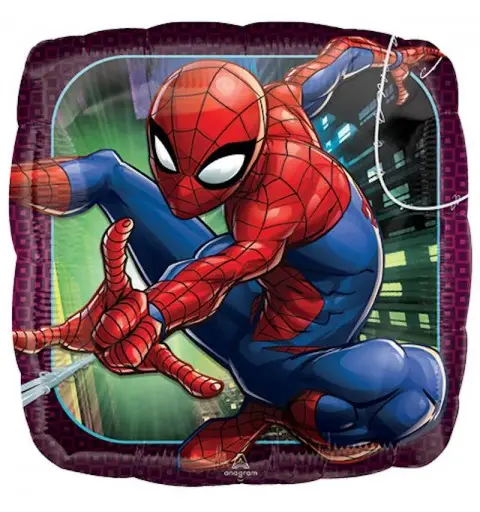Palloncino foil quadrato spiderman 42 cm 3466301