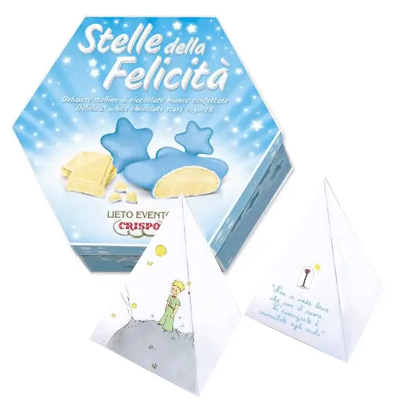 SET SCATOLINE PIRAMIDE PICCOLO PRINCIPE CON STELLE DELLA FELICITÀ