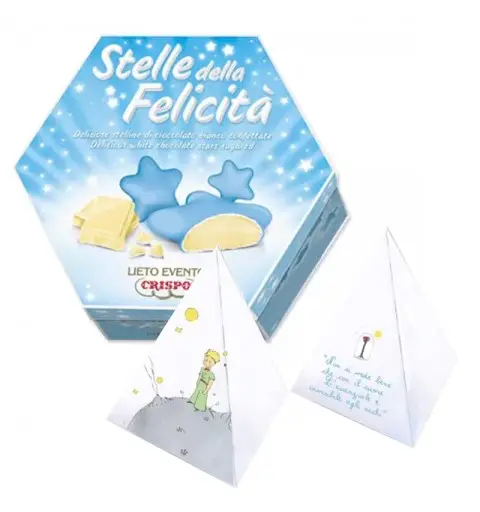 SET SCATOLINE PIRAMIDE PICCOLO PRINCIPE CON STELLE DELLA FELICITÀ