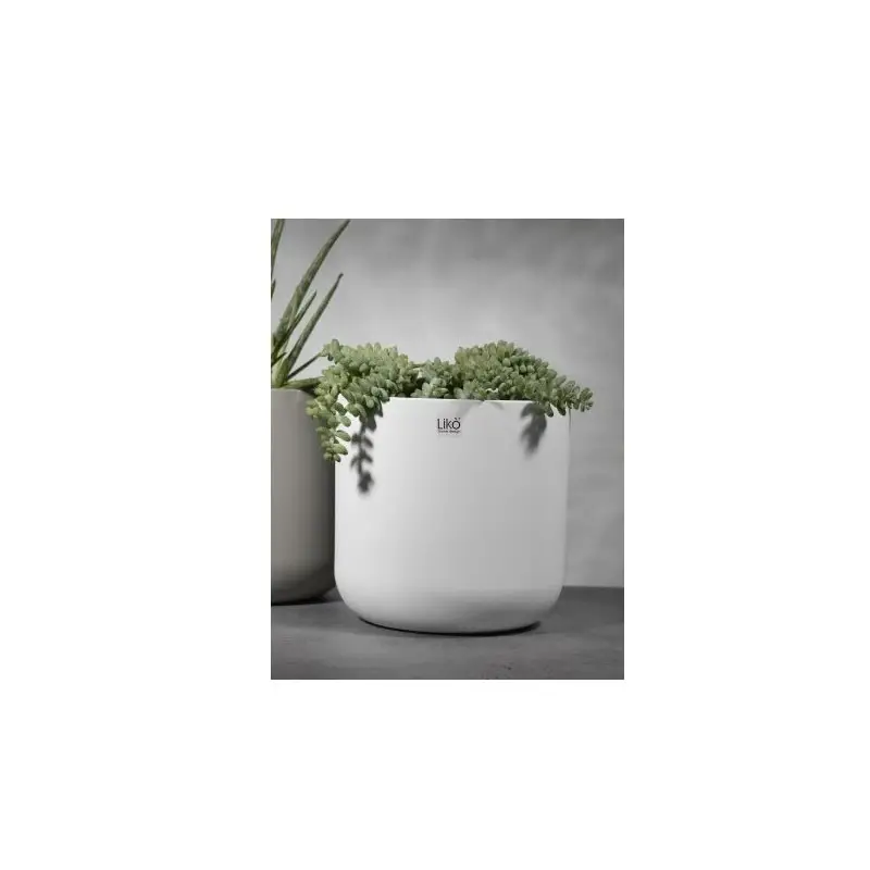 vaso caspò D.13.5 H 12,7 bianco matto CR18/14W